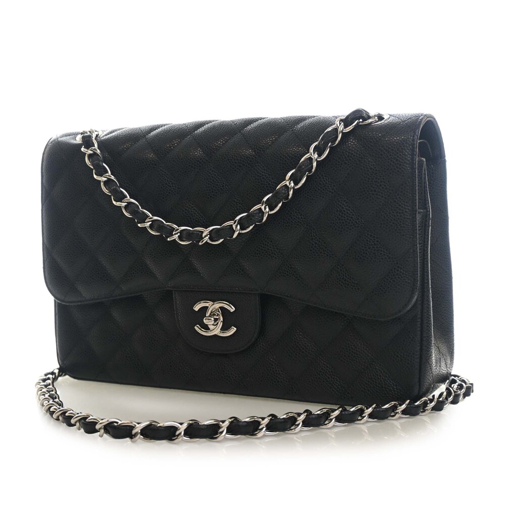 Pre-Loved Chanel Jumbo Classic Caviar Double Flap - Picture 3 of 12
